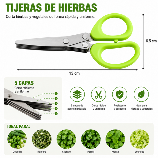 Tijeras Multihojas para Cocina