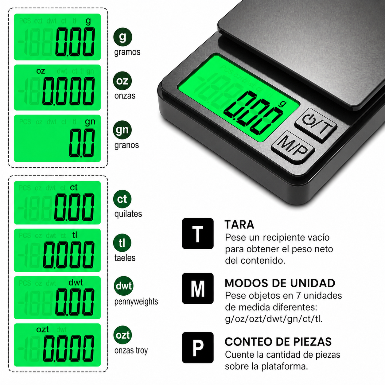 Balanza Digital de Precisión para Cocina