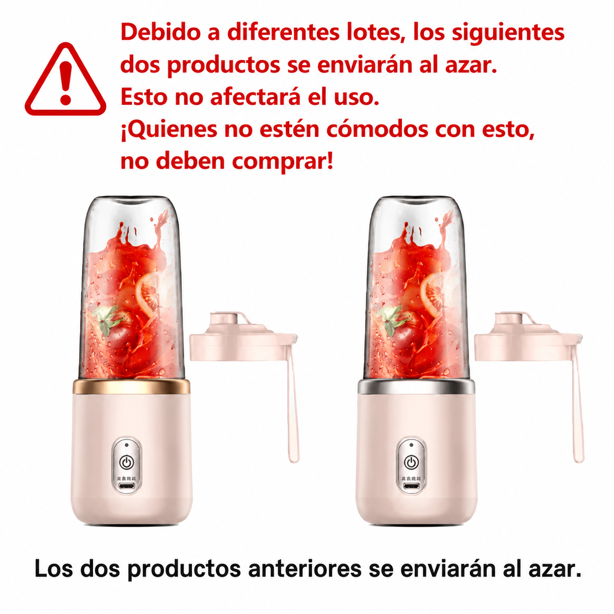 Mini Licuadora Portátil USB Recargable