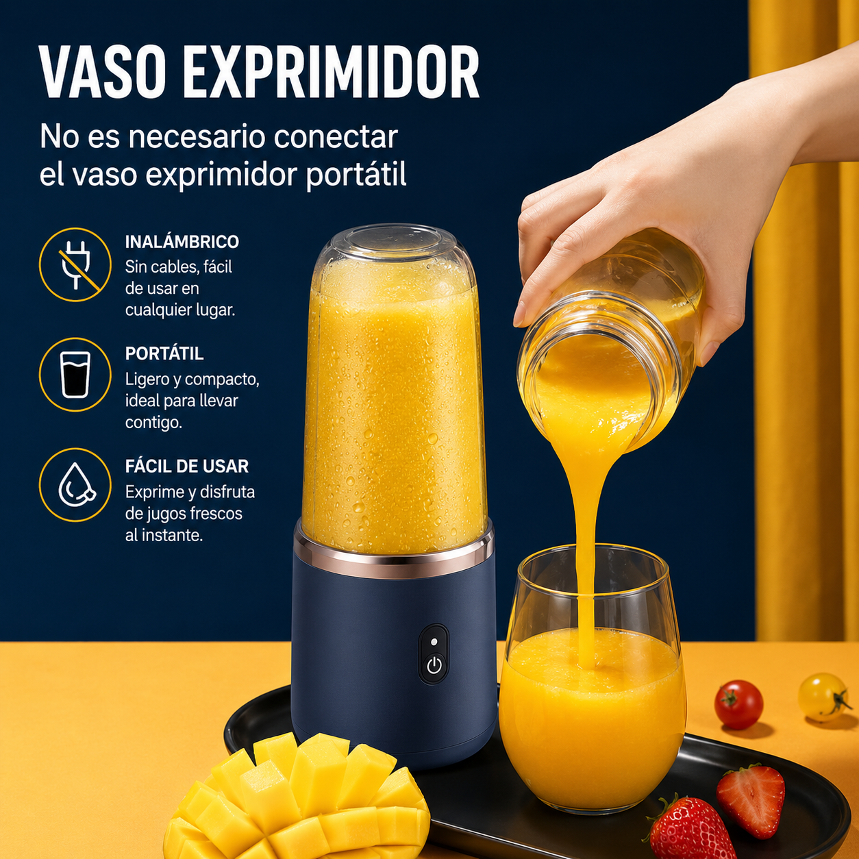 Mini Licuadora Portátil USB Recargable