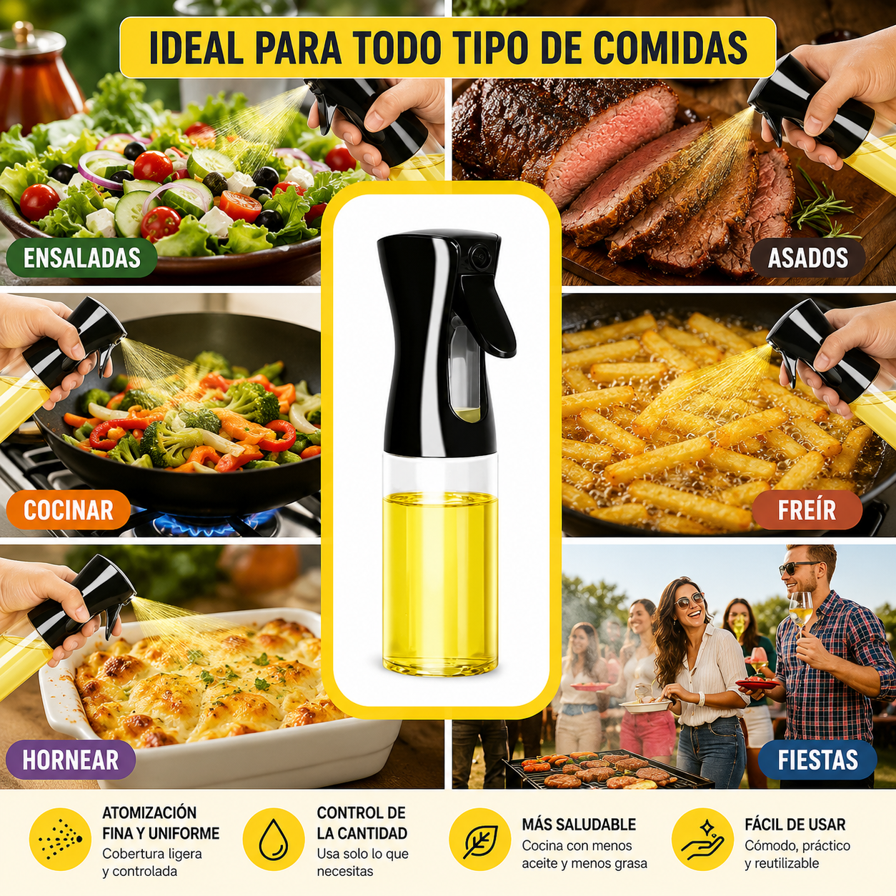 Pulverizador de Aceite Premium para Cocina
