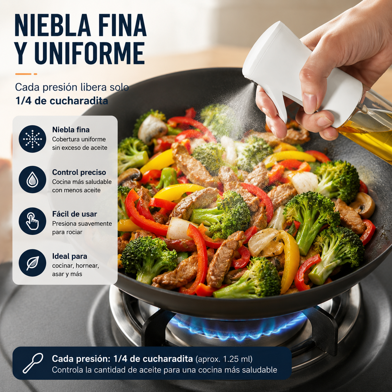 Pulverizador de Aceite Premium para Cocina