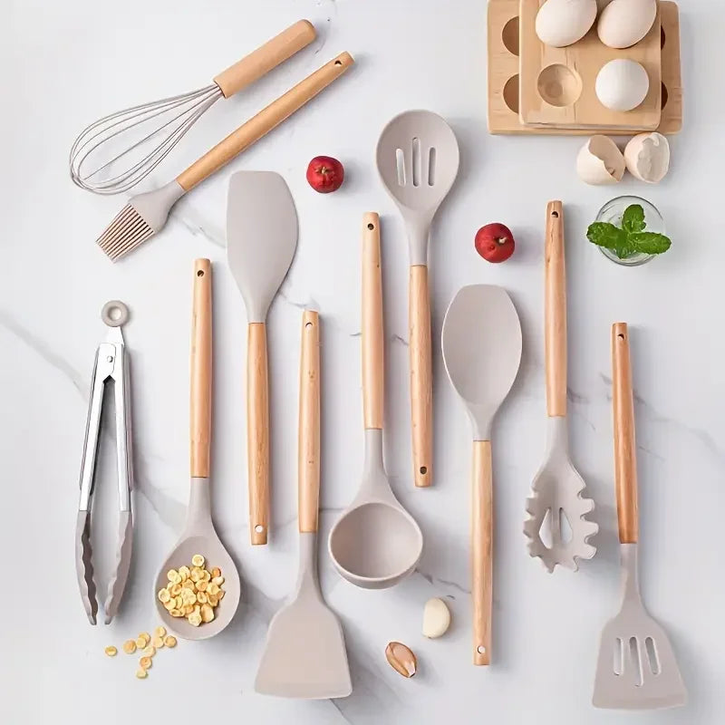 Set de Espátulas de Silicona 12 piezas para Cocina