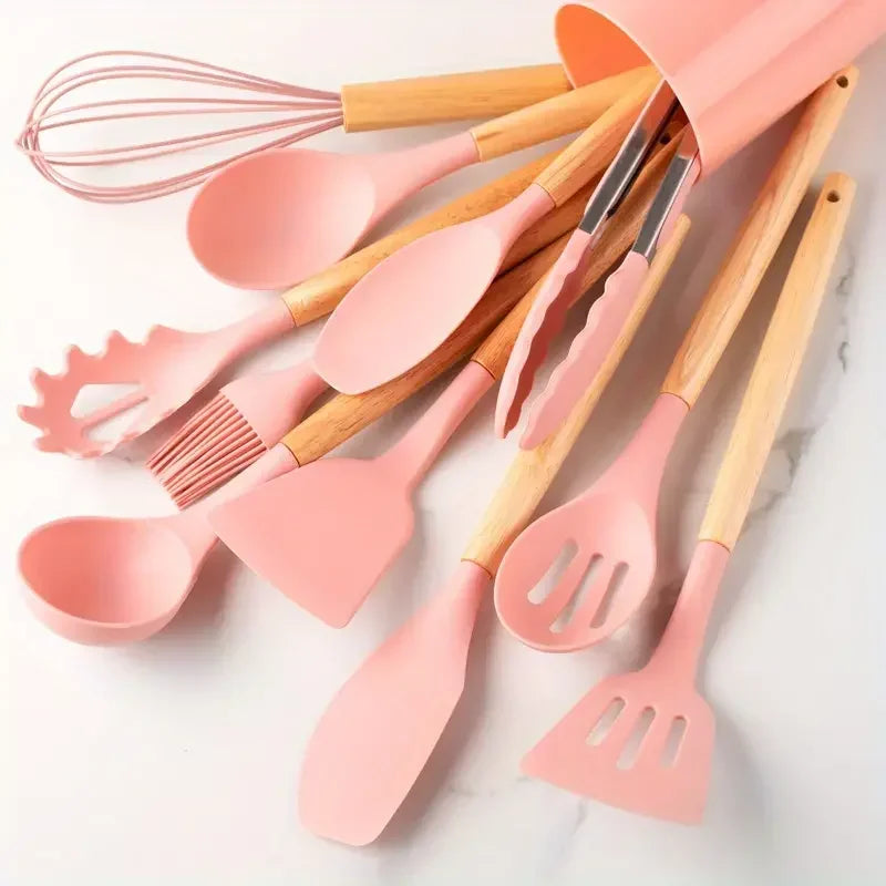 Set de Espátulas de Silicona 12 piezas para Cocina