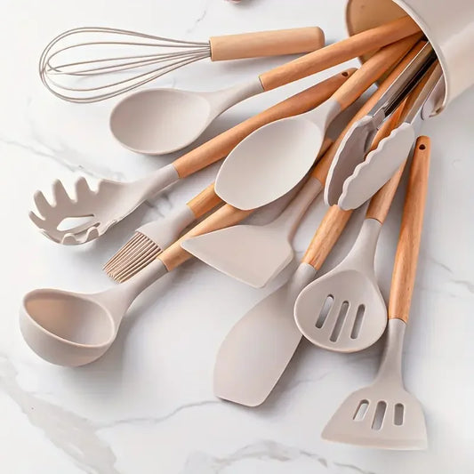 Set de Espátulas de Silicona 12 piezas para Cocina