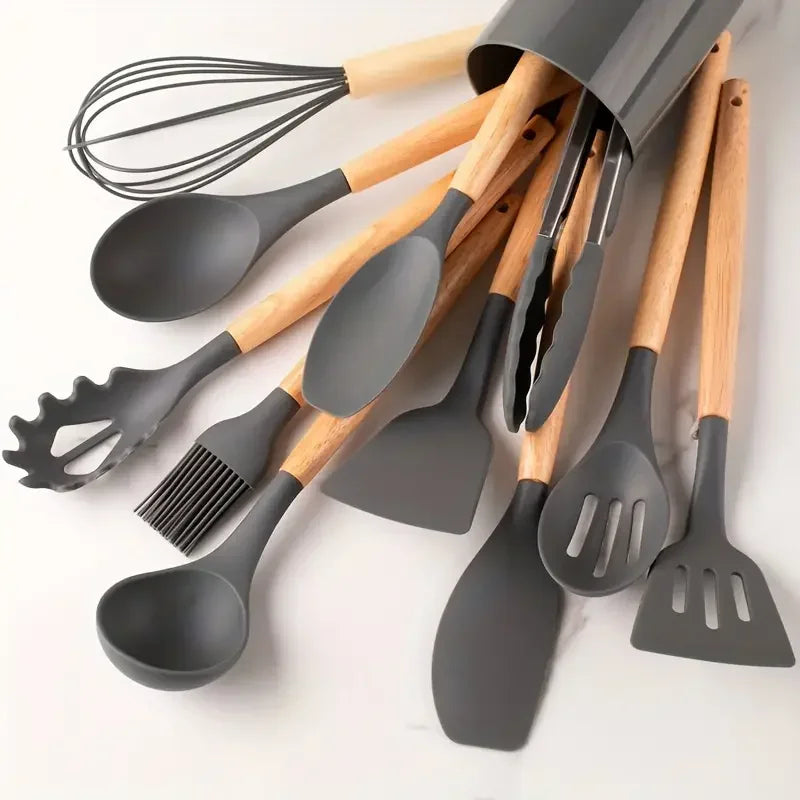 Set de Espátulas de Silicona 12 piezas para Cocina